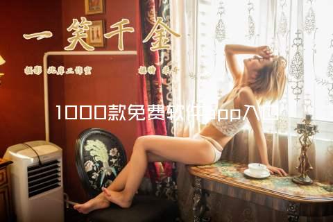 1000款免费软件app入口